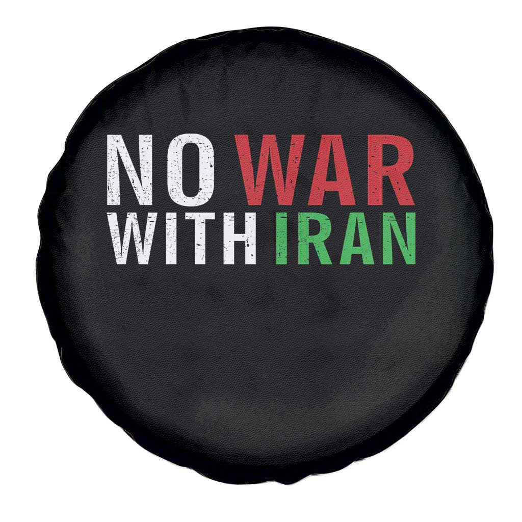 No War With Iran Spare Tire Cover Anti War Protest Apparel Gift