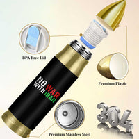 No War With Iran Bullet Tumbler Anti War Protest Apparel Gift