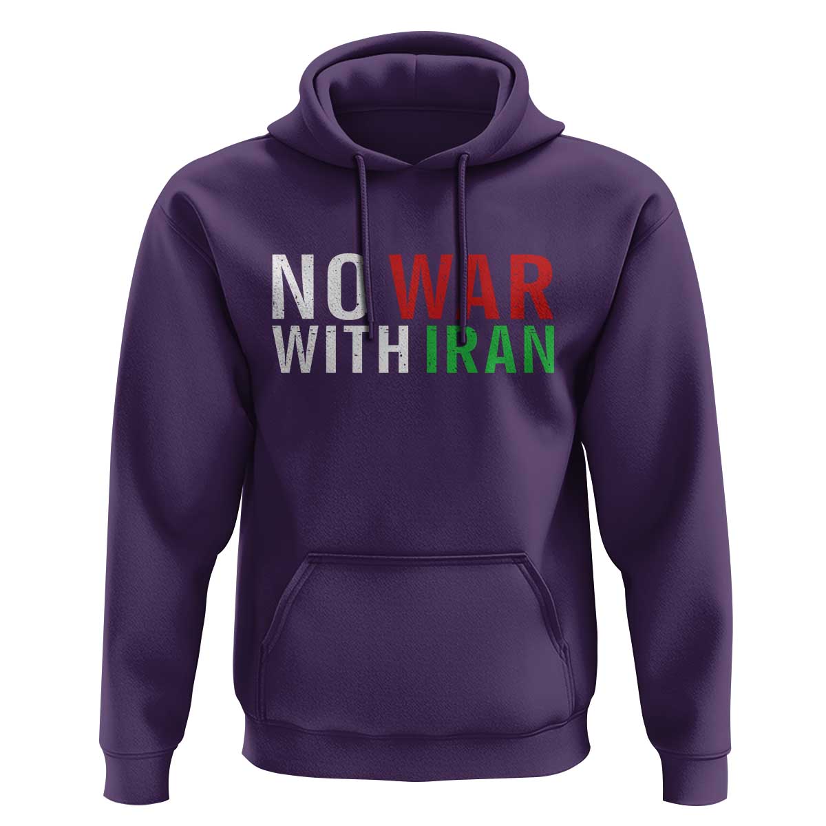 No War With Iran Hoodie Anti War Protest Apparel Gift