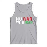 No War With Iran Tank Top Anti War Protest Apparel Gift