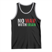 No War With Iran Tank Top Anti War Protest Apparel Gift