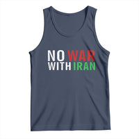 No War With Iran Tank Top Anti War Protest Apparel Gift