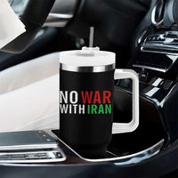 No War With Iran Tumbler With Handle Anti War Protest Apparel Gift