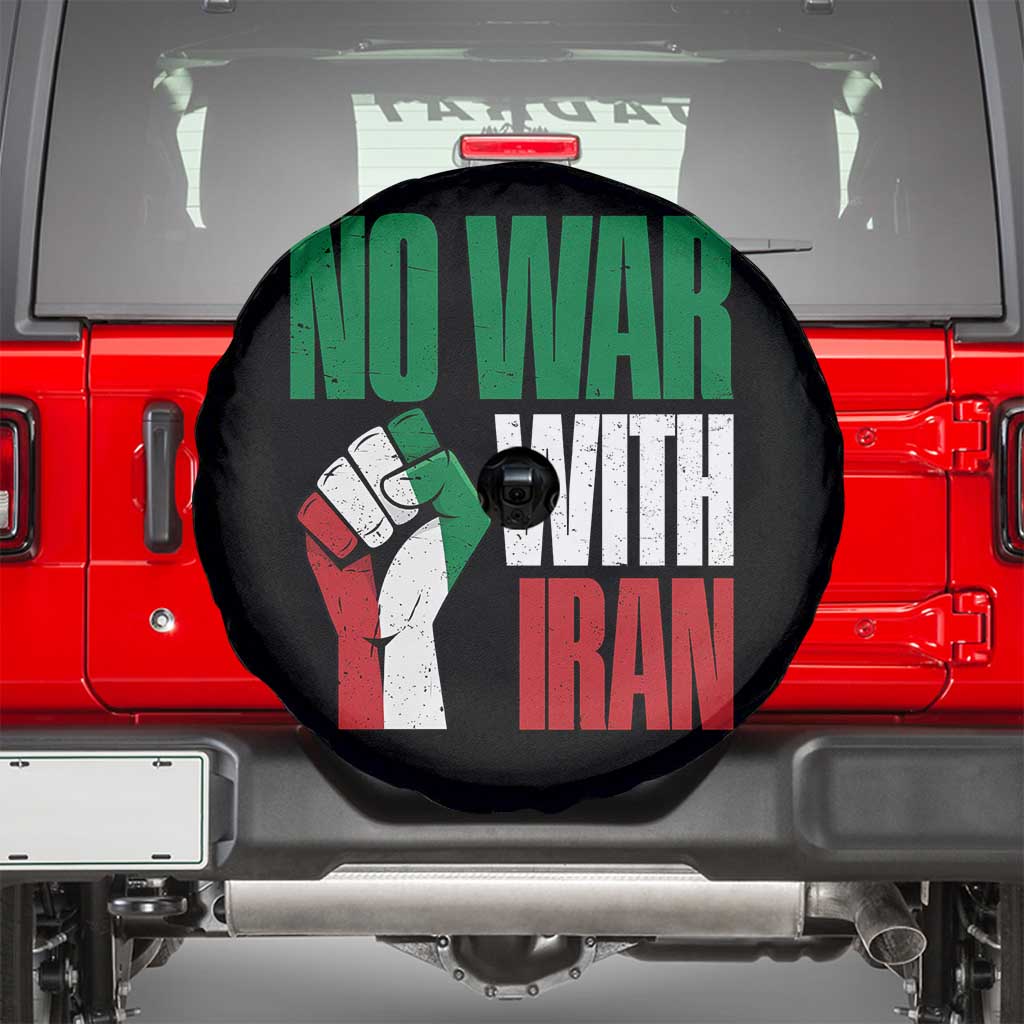 No War With Iran Spare Tire Cover Peace Activist Gift