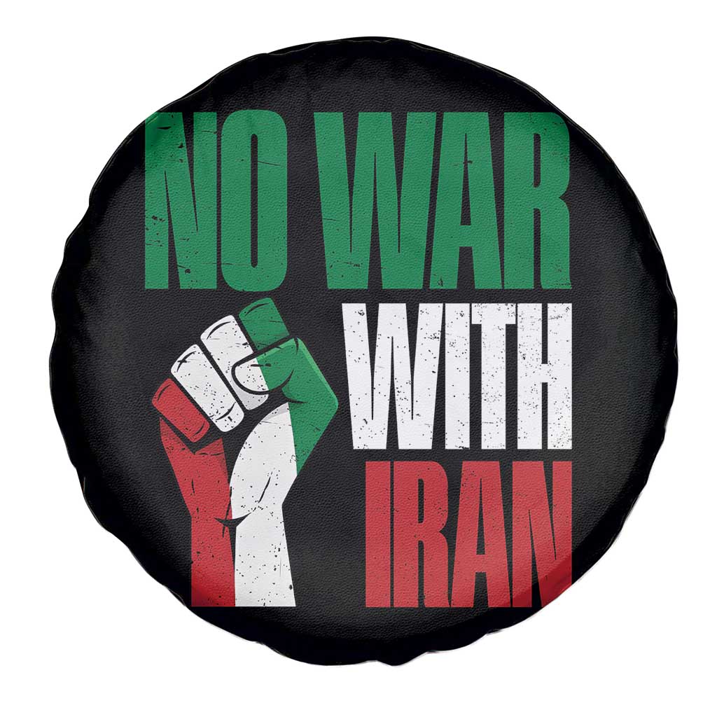 No War With Iran Spare Tire Cover Peace Activist Gift