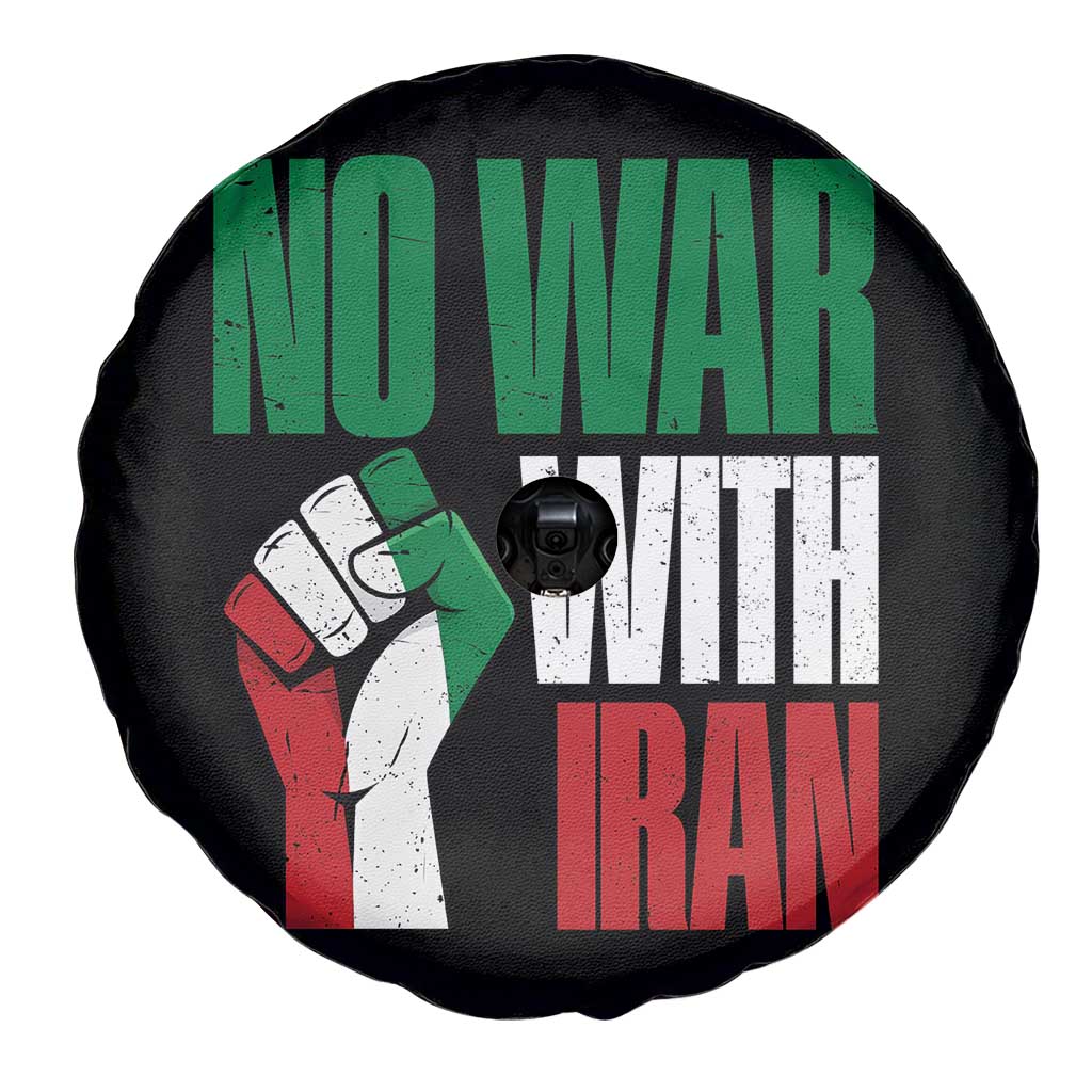 No War With Iran Spare Tire Cover Peace Activist Gift