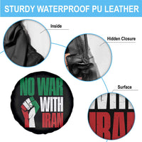 No War With Iran Spare Tire Cover Peace Activist Gift