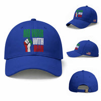 No War With Iran Baseball Cap Peace Activist Gift