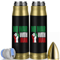 No War With Iran Bullet Tumbler Peace Activist Gift
