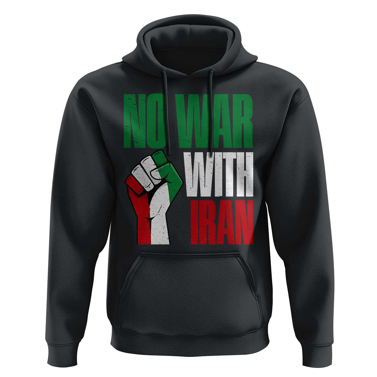 No War With Iran Hoodie Peace Activist Gift