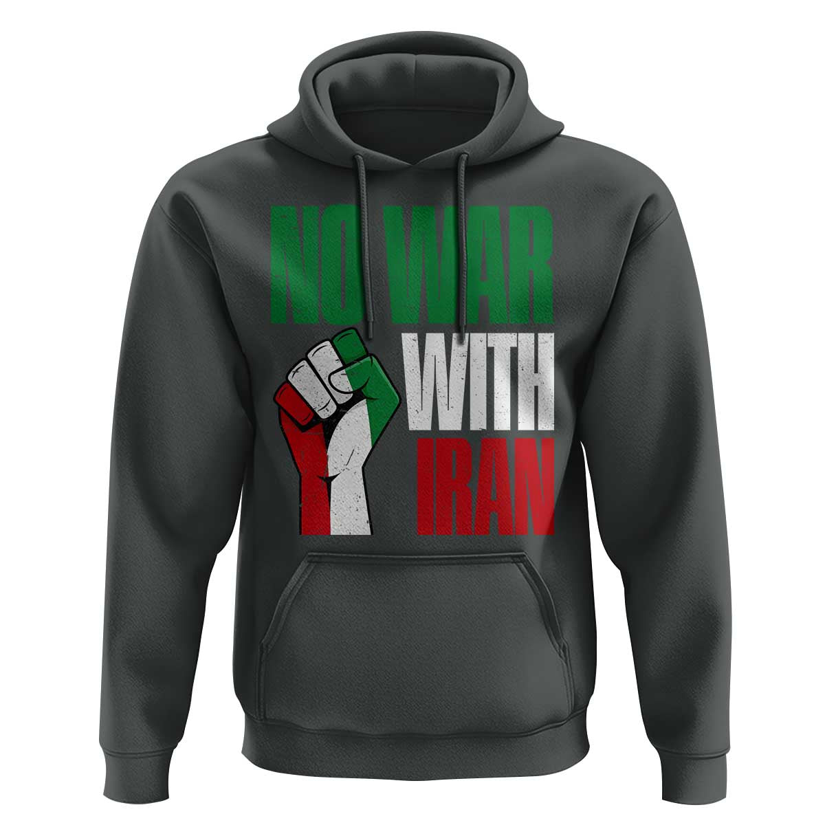 No War With Iran Hoodie Peace Activist Gift