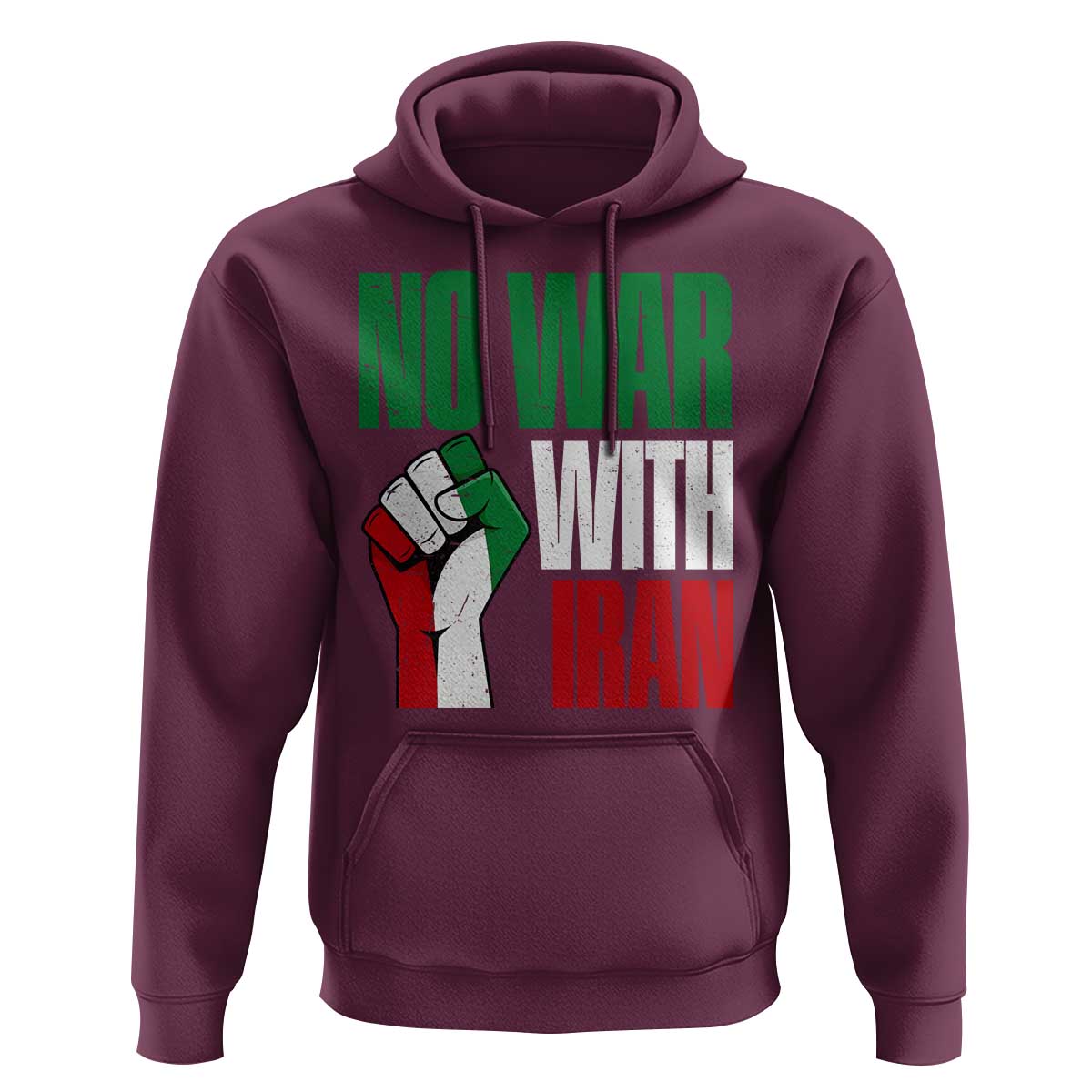 No War With Iran Hoodie Peace Activist Gift