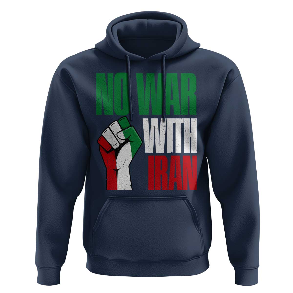 No War With Iran Hoodie Peace Activist Gift