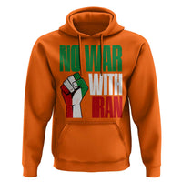 No War With Iran Hoodie Peace Activist Gift