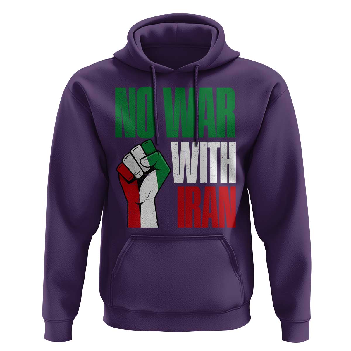 No War With Iran Hoodie Peace Activist Gift