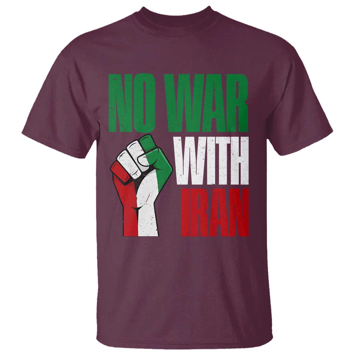 No War With Iran T Shirt Peace Activist Gift