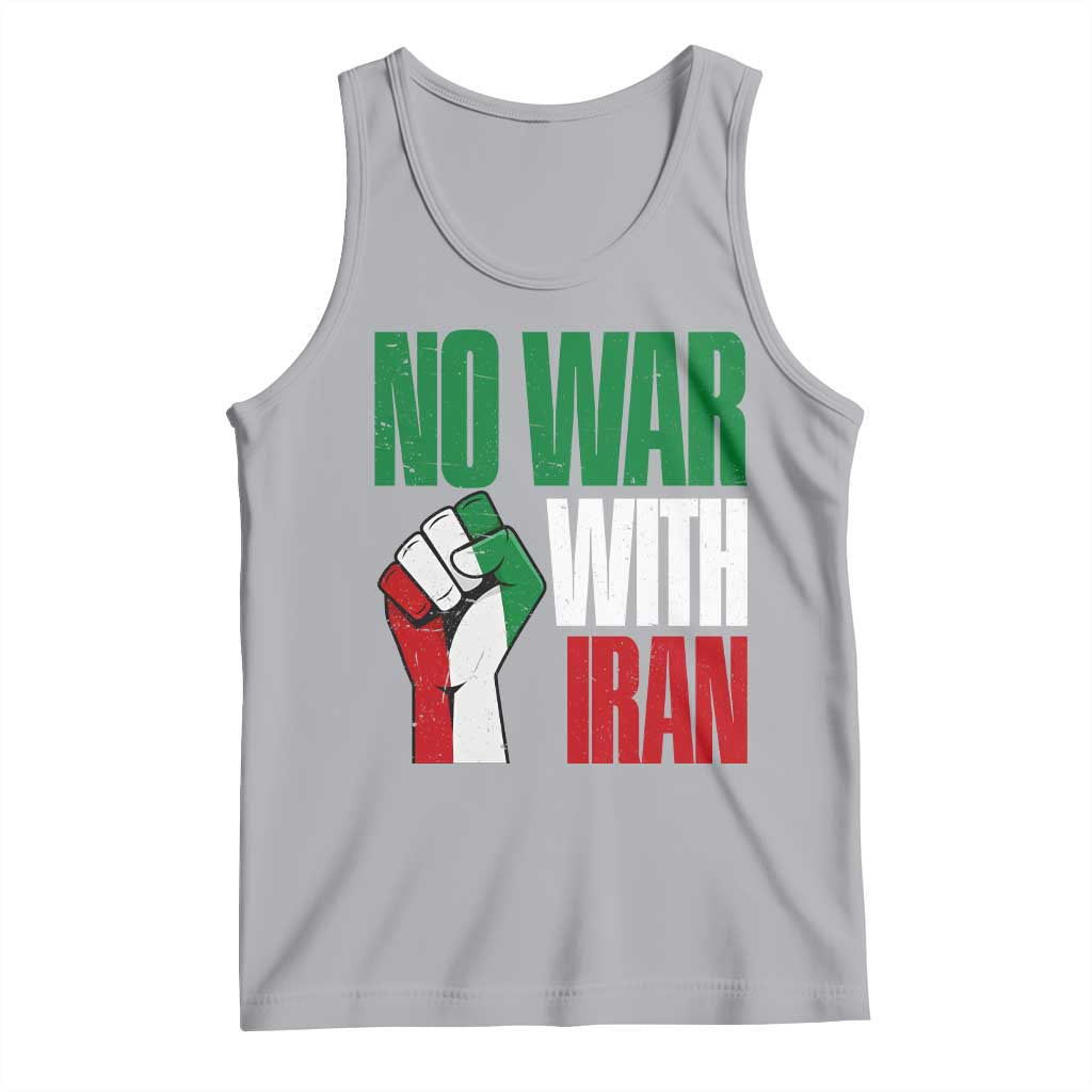 No War With Iran Tank Top Peace Activist Gift