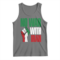 No War With Iran Tank Top Peace Activist Gift