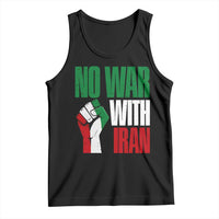 No War With Iran Tank Top Peace Activist Gift