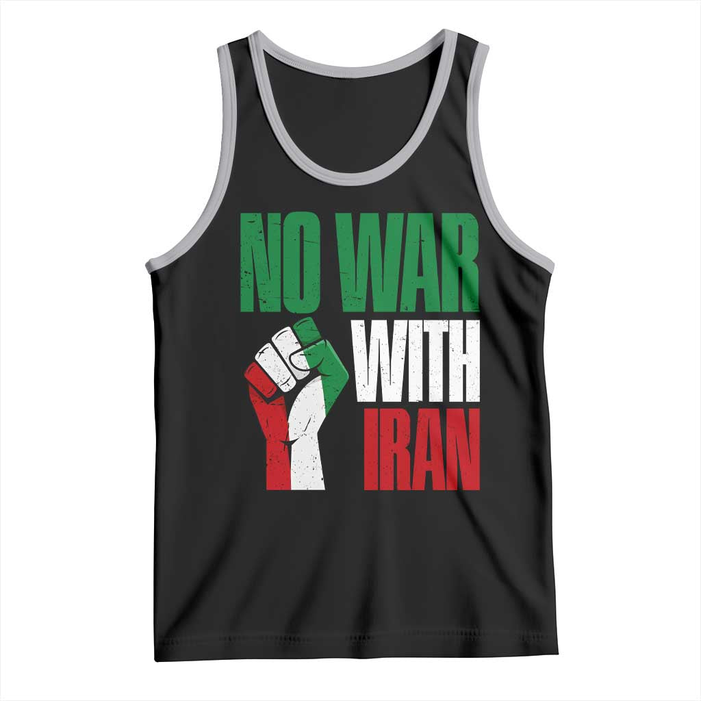 No War With Iran Tank Top Peace Activist Gift