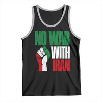 No War With Iran Tank Top Peace Activist Gift