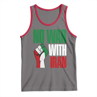 No War With Iran Tank Top Peace Activist Gift