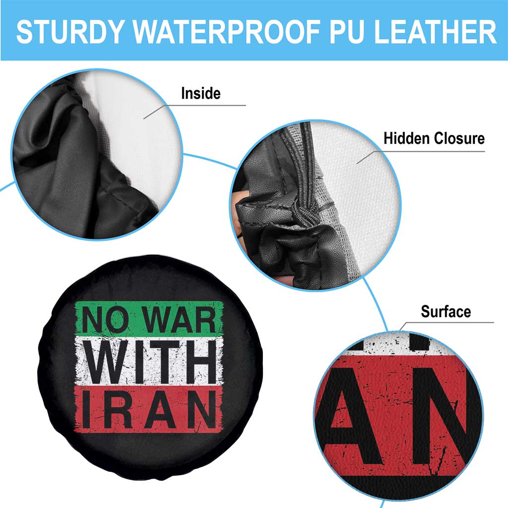 No War With Iran Spare Tire Cover Solidarity With Iranian People Peace