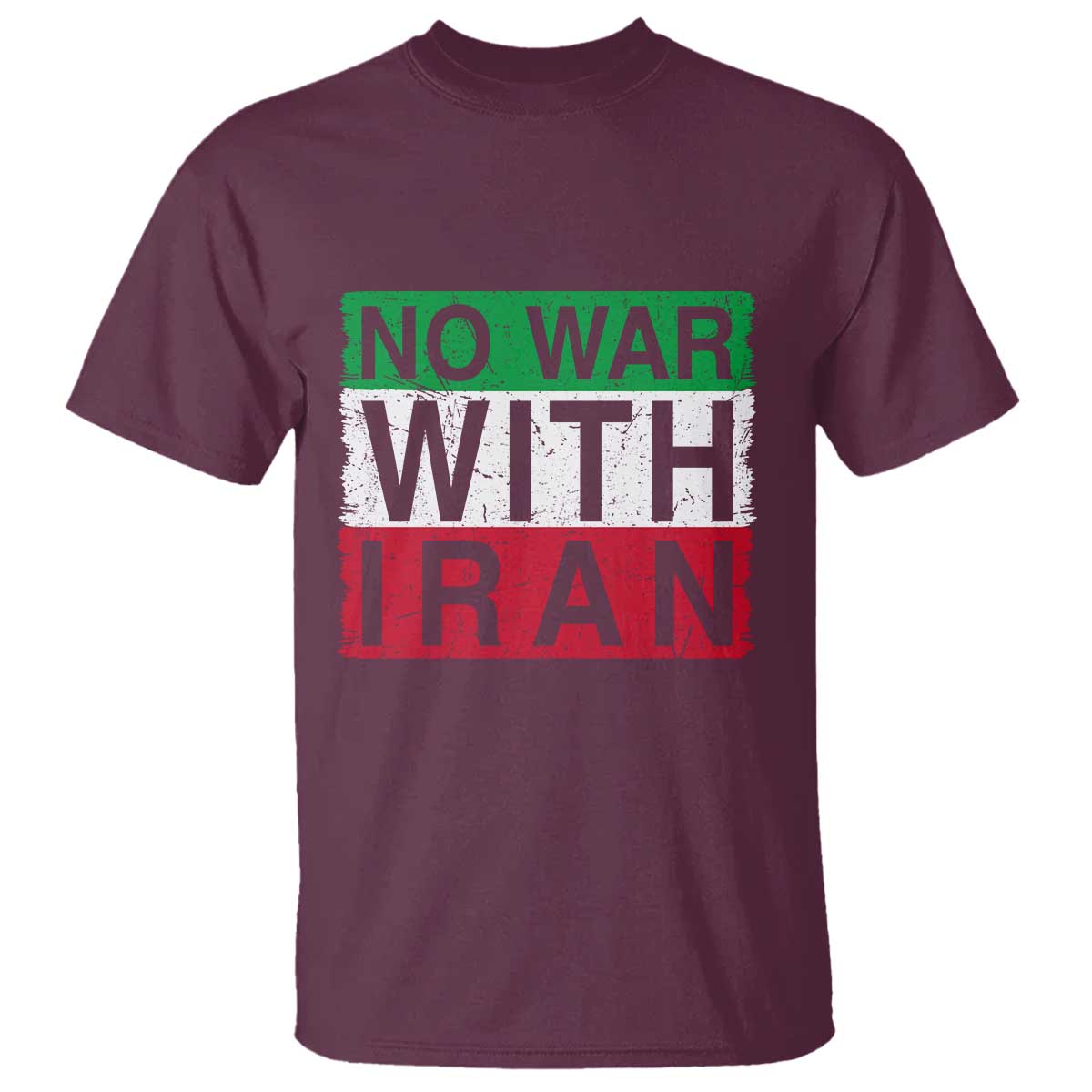 No War With Iran T Shirt Solidarity With Iranian People Peace