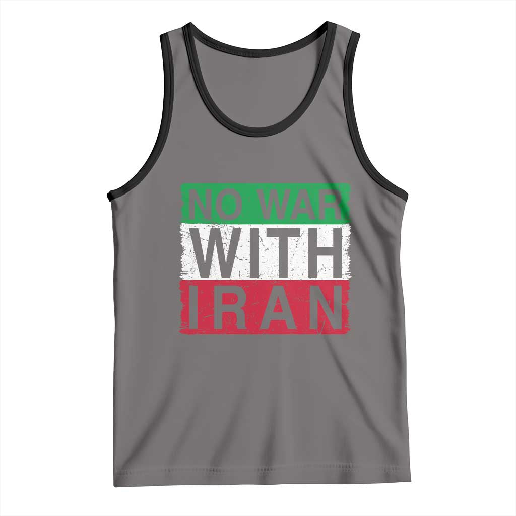 No War With Iran Tank Top Solidarity With Iranian People Peace