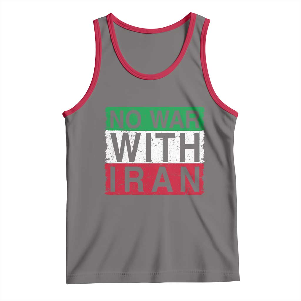 No War With Iran Tank Top Solidarity With Iranian People Peace