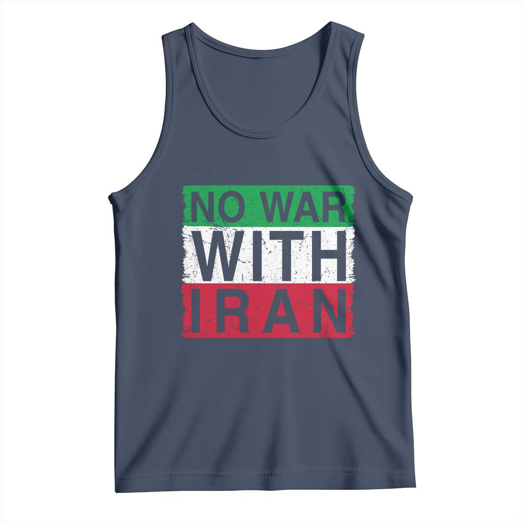 No War With Iran Tank Top Solidarity With Iranian People Peace