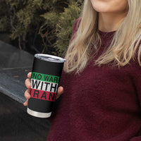 No War With Iran Tumbler Cup Solidarity With Iranian People Peace