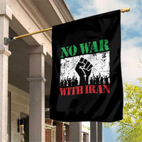 No War With Iran Garden Flag Free Iran Peace Seeker Gift