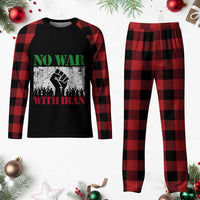 No War With Iran Plaid Pajama Set Free Iran Peace Seeker Gift