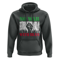 No War With Iran Hoodie Free Iran Peace Seeker Gift