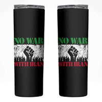 No War With Iran Skinny Tumbler Free Iran Peace Seeker Gift
