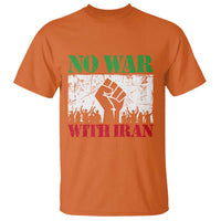 No War With Iran T Shirt Free Iran Peace Seeker Gift