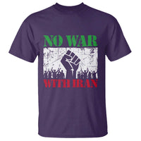 No War With Iran T Shirt Free Iran Peace Seeker Gift
