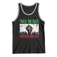 No War With Iran Tank Top Free Iran Peace Seeker Gift