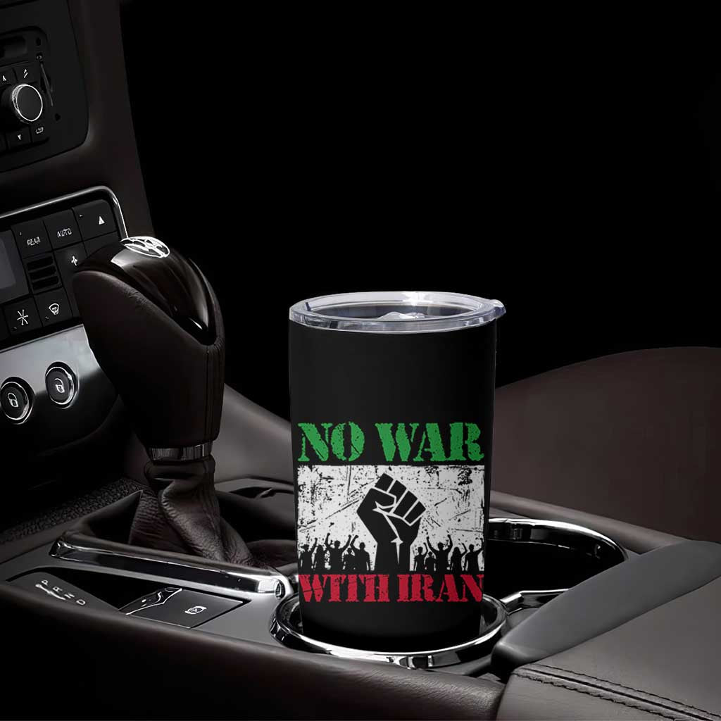 No War With Iran Tumbler Cup Free Iran Peace Seeker Gift
