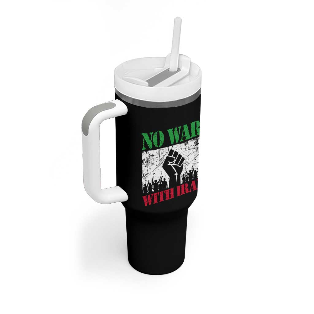No War With Iran Tumbler With Handle Free Iran Peace Seeker Gift