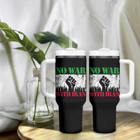 No War With Iran Tumbler With Handle Free Iran Peace Seeker Gift