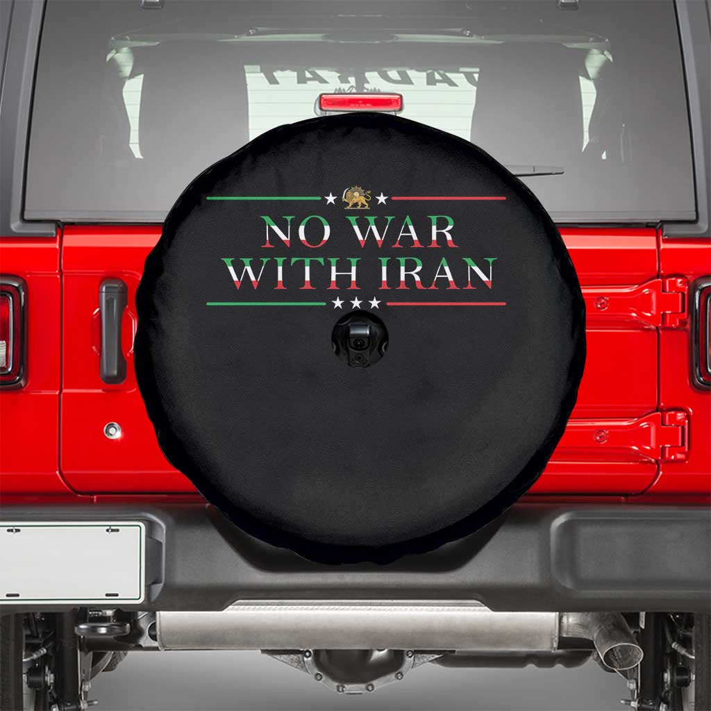 No War With Iran Peace Statement Gift Spare Tire Cover