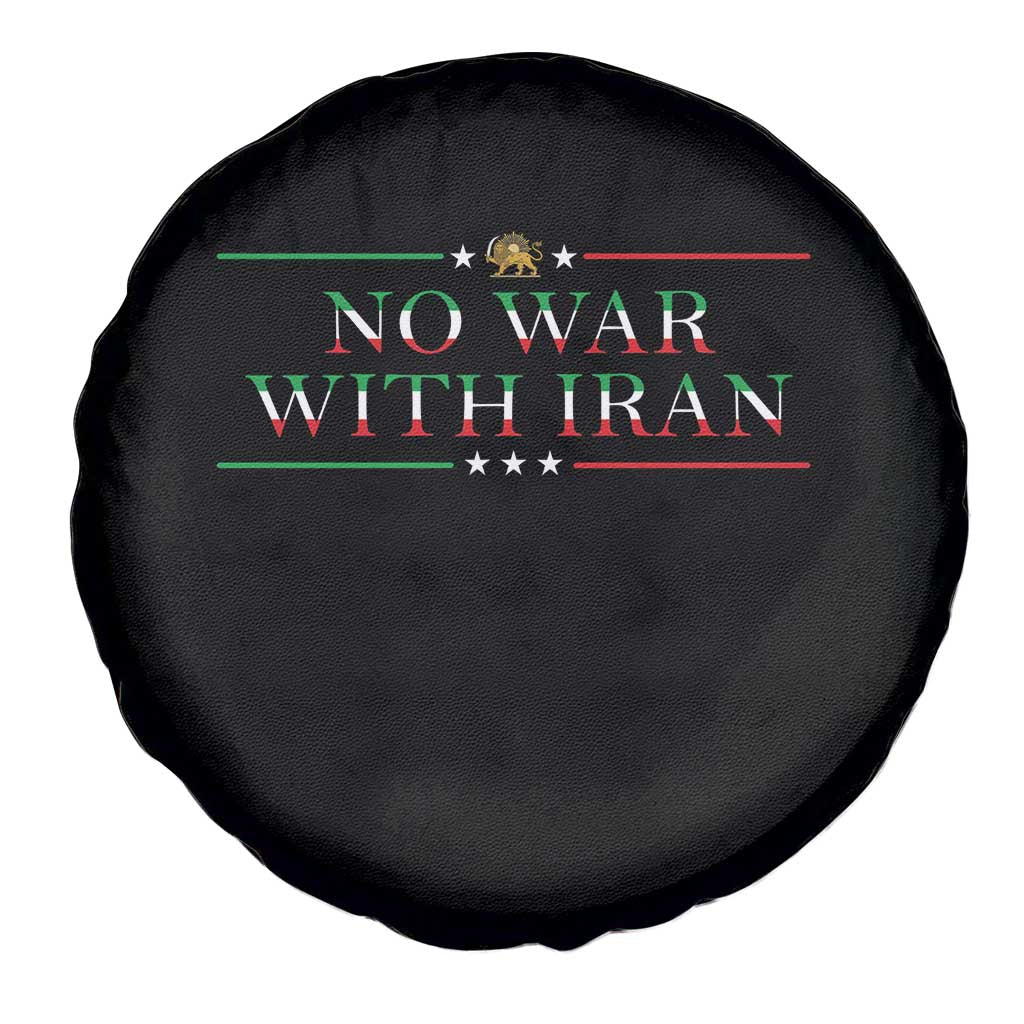 No War With Iran Peace Statement Gift Spare Tire Cover