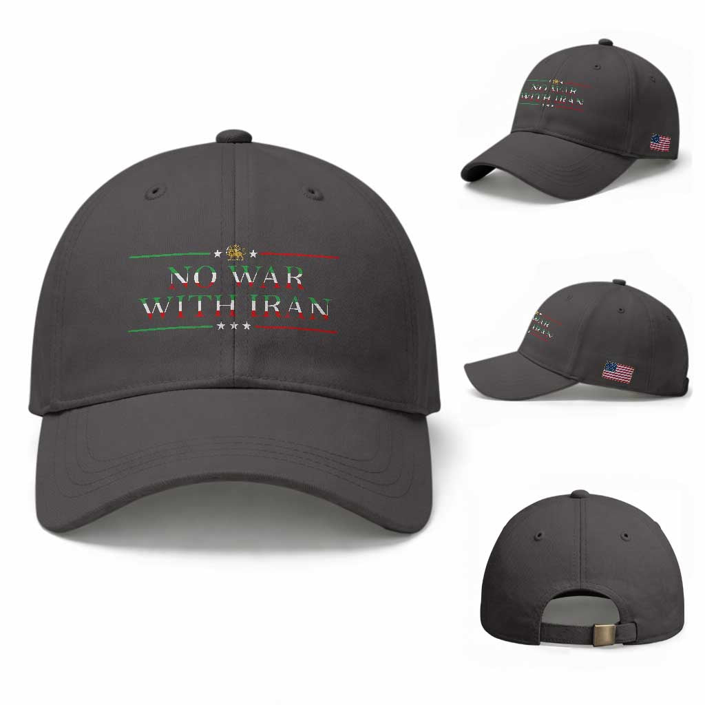 No War With Iran Peace Statement Gift Baseball Cap