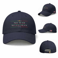 No War With Iran Peace Statement Gift Baseball Cap