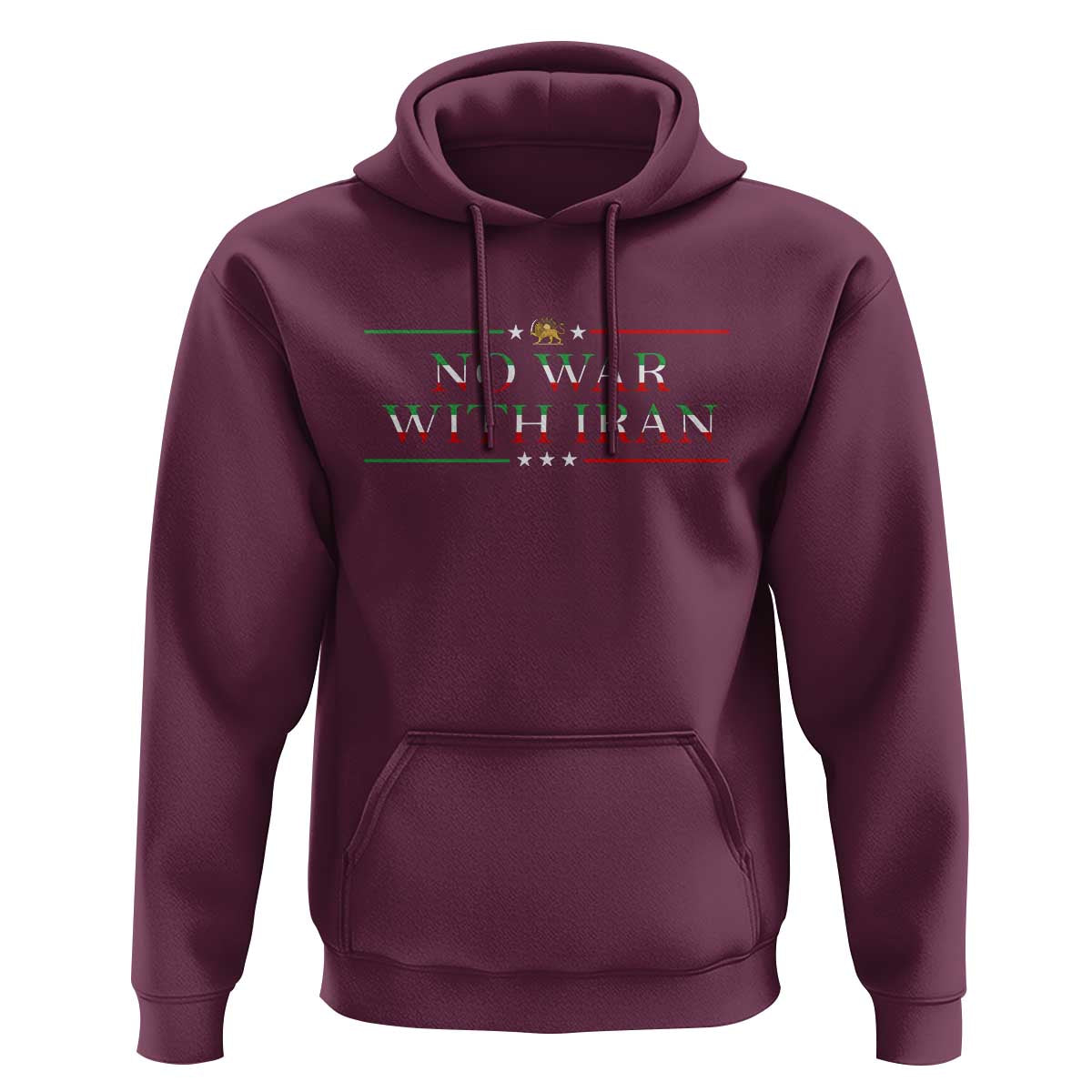 No War With Iran Peace Statement Gift Hoodie