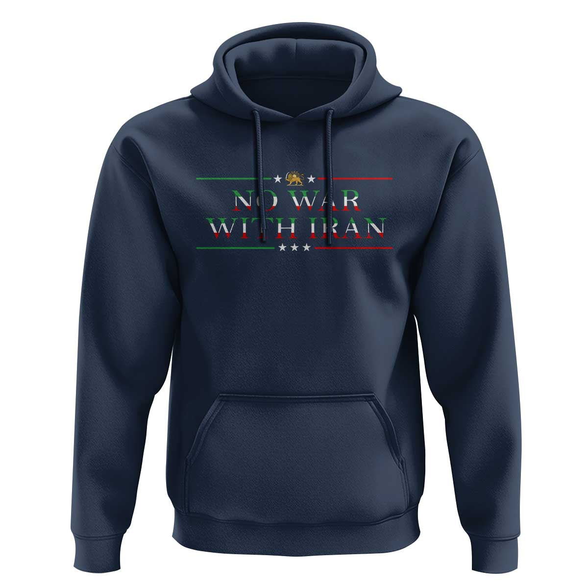 No War With Iran Peace Statement Gift Hoodie