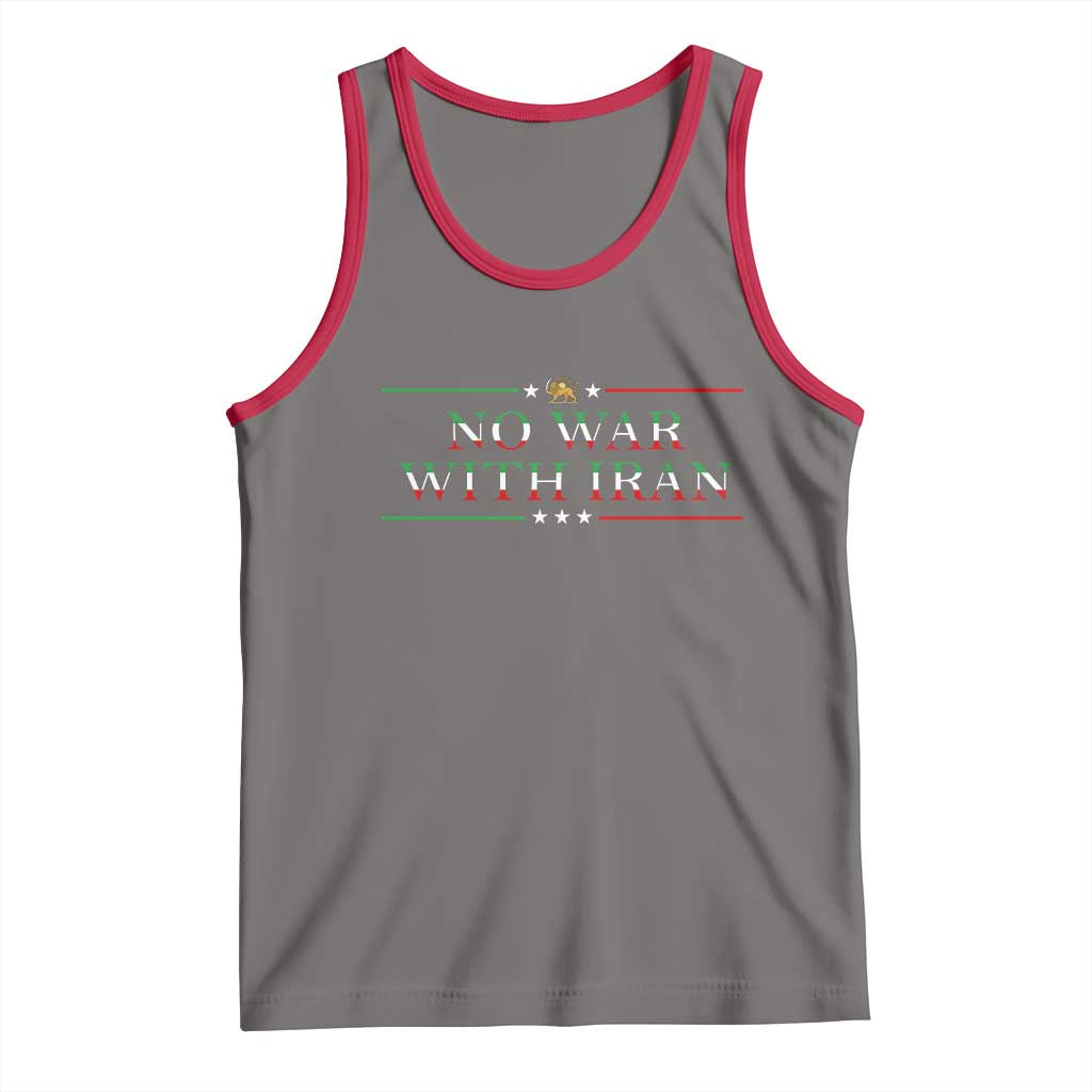 No War With Iran Peace Statement Gift Tank Top