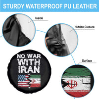 No War With Iran Spare Tire Cover Support Iranian People Peace